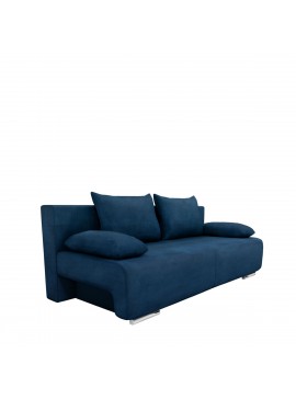 ArteLibre Καναπές Κρεβάτι Τριθέσιος GEORGIA Μπλε 194x93x72cm Arte-14560010