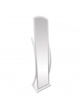 ArteLibre Καθρέπτης Δαπέδου ERCOLANO Λευκό Μελαμίνη/Γυαλί 44x29x164.5cm Arte-14620015