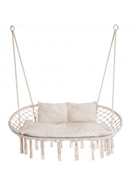 Κούνια ArteLibre Με Μαξιλάρι CORSICA Λευκό Polycotton/Μέταλλο 67x44cm