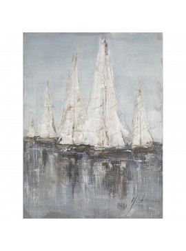 Πίνακας ArteLibre "Ιστιοφόρα" Καμβάς 80x80cm Arte-14670033