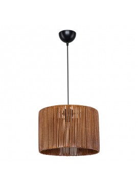 Φωτιστικό οροφής μονόφωτο PWL-1117 pakoworld Ε27 καφέ Φ30.5x20εκ