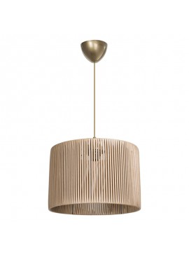 Φωτιστικό οροφής μονόφωτο PWL-1118 pakoworld Ε27 φυσικό Φ30x24εκ