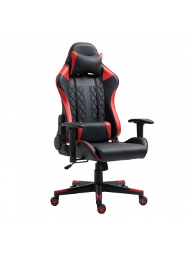 Καρέκλα Γραφείου ArteLibre Gaming ENNIS Κόκκινο/Μαύρο PVC 70x55x122-131cm Arte-14730001
