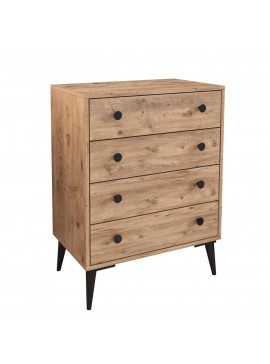 Συρταριέρα ArteLibre AMARI Δρυς Μοριοσανίδα 72x43x96cm