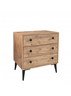 Συρταριέρα ArteLibre AMARI Δρυς Μοριοσανίδα 72x43x79cm