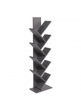 Βιβλιοθήκη ArteLibre AZIZI Ανθρακί Μοριοσανίδα 35x19.5x130cm