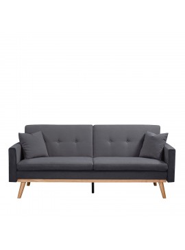 Καναπές Κρεβάτι ArteLibre BELVIA Σκούρο Γκρι 202x89x83cm