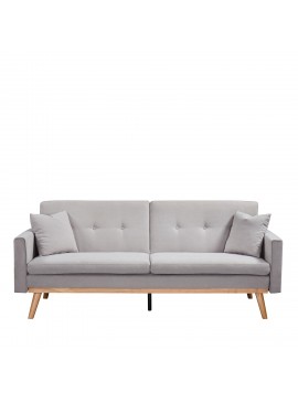 Καναπές Κρεβάτι ArteLibre BELVIA Ανοιχτό Γκρι 202x89x83cm