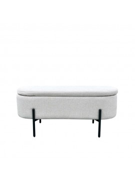 Liberta OVAL ΣΚΑΜΠΟ ΜΕ ΑΠΟΘ/ΚΟ ΧΩΡΟ ΛΕΥΚΟ 95x36xH43cm 95x36xH43cm 16-0805