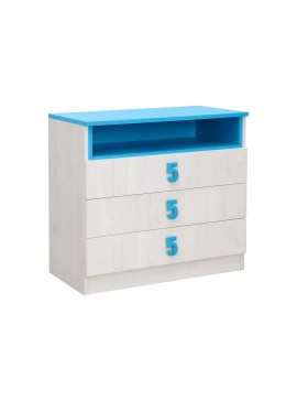 MATIS Κομότα συρταριέρα παιδική Numero 3F Μπλε Matis584319