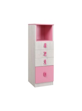 MATIS Συρταριέρα με 4 συρτάρια Numero 4f Ροζ Matis585517