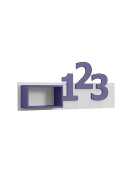 MATIS Επιτοίχιο ράφι με αριθμούς Numero Μωβ Matis580129