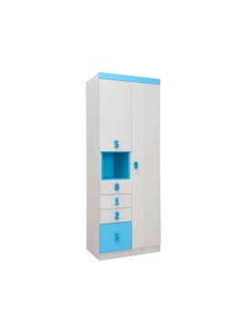 MATIS Ντουλάπα με 4 συρτάρια Numero O2V4F Μπλε Matis584019