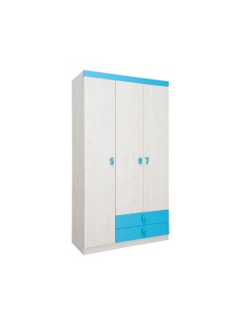 MATIS Ντουλάπα τρίφυλλη Numero O3V2F Μπλε Matis585019