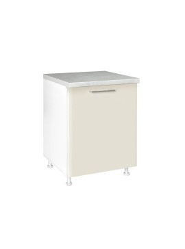 MATIS Κουζίνα In MDF D60 1V Μπεζ gloss MatisKD601V33