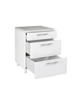 MATIS Κουζίνα In MDF D60 3F Άσπρο gloss MatisKD603FB14