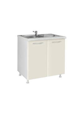 MATIS Κουζίνα In MDF D80 S Μπεζ gloss MatisKD80S33