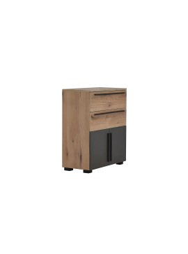MATIS Κομότα συρταριέρα 80 Leonidas Artisan γκρι Matis700363