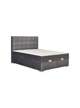 MATIS Διπλό κρεβάτι με στρώμα 160 Hugo ΤΥΠ 1 Γκρι MatisMM3054202