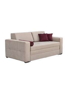 Matis Τριθέσιος καναπές κρεβάτι Living Μπεζ 200x101x83εκ. Matis64