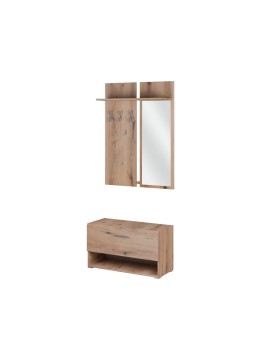 MATIS Έπιπλο εισόδου με καθρέφτη DONATELO artisan 90x37x209 MATIS650163