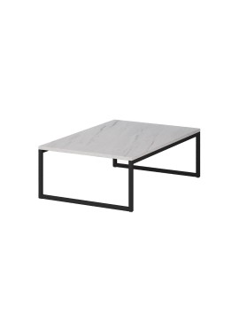 MATIS Τραπέζι σαλονιού VALENCIA 90 λευκό μάρμαρο 90x60x30 MATIS219070