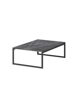 MATIS Τραπέζι σαλονιού VALENCIA 90 μαύρο μάρμαρο 90x60x30 MATIS219071