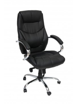 VELCO Pro Systems ΠΟΛΥΘΡΟΝΑ ΓΡΑΦΕΙΟΥ ΜΑΥΡΗ ΔΙΕΥΘΥΝΤΟΥ- ΔΙΑΣΤΑΣΕΙΣ: 65x55x115/120cm ΕΠΙΦΑΝΕΙΑ PVC velco-66-22372