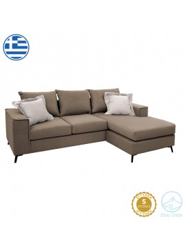 Γωνιακός καναπές Mael Intrahome αναστρέψιμος ύφασμα mocha-cream 240x165x95εκ INTRAPA-279111151