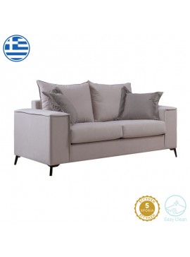 Καναπές Verona 2θέσιος cream - μαξιλάρια mocha 173x93x100εκ 168-000048