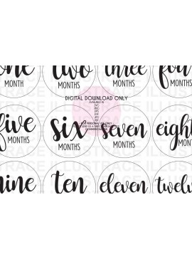 Σετ των 2 Intra απο ξύλο plywood 3mm-4mm πάχος 1-Baby Milestones Δίασταση 30x20 cm INTRAFABR-78152958