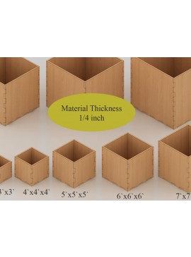 Σετ των 2 Intra απο ξύλο plywood 3mm-4mm πάχος  Box 1/4 ίντσας Material 267 Δίασταση 30x20 cm INTRAFABR-53992224