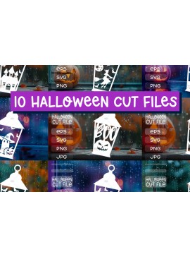 Σετ των 3 Intra απο ξύλο plywood 3mm-4mm πάχος 10 Χάρτινο Φανάρι αποκριών, Διακόσμηση σπιτιού Δίασταση 15x15 cm INTRAFABR-104225985