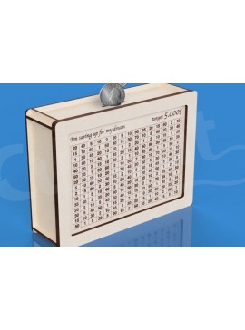 Σετ των 2 Intra απο ξύλο plywood 3mm-4mm πάχος 10 Κουμπαράς-στόχοι 1000-10000 Χρήματα Δίασταση 30x20 cm INTRAFABR-119044524