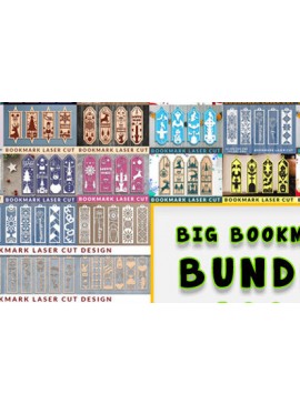 Σετ των 2 Intra απο ξύλο plywood 3mm-4mm πάχος 100+ Τεράστια δέσμη κοπής σελιδοδεικτών με λέιζερ Δίασταση 15x15 cm INTRAFABR-70113557