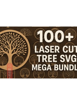Σετ των 3 Intra απο ξύλο plywood 3mm-4mm πάχος 100+ Tree Mega Δίασταση 8x8 cm INTRAFABR-125103109