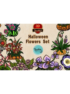 Intra απο ξύλο plywood 3mm-4mm πάχος 12 αποκριάτικων λουλουδιών. Δίασταση 2048x2048 cm INTRAFABR-81001455