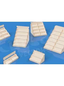 Σετ των 2 Intra απο ξύλο plywood 3mm-4mm πάχος 150 Πάγκος λιανικής Οθόνης Μέγεθος 7 Δίασταση 30x20 cm INTRAFABR-119278222