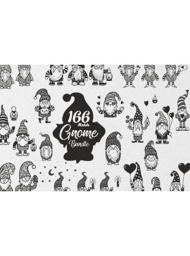 Σετ των 2 Intra απο ξύλο plywood 3mm-4mm πάχος Χριστουγέννων Gnome 166 τμχ Δίασταση 15x15 cm INTRAFABR-38314751