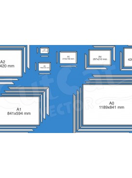 Σετ των 2 Intra απο ξύλο plywood 3mm-4mm πάχος 17 Κορνίζες - Ορθογώνια & Τετράγωνη Φωτογραφία Δίασταση 20x30 cm INTRAFABR-119044500