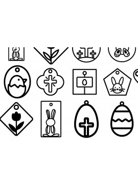 Σετ των 3 Intra απο ξύλο plywood 3mm-4mm πάχος 18 Δέσμη Cut  Keychain Δίασταση 6x6 cm INTRAFABR-67012765