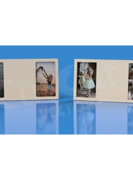 Intra απο ξύλο plywood 3mm-4mm πάχος 2 Επιτραπέζιες κορνίζες 2 Φωτογραφίες + Κείμενο Δίασταση 20x30 cm INTRAFABR-120162436