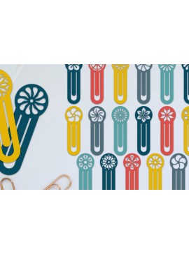 Σετ των 2 Intra απο ξύλο plywood 3mm-4mm πάχος 20 Σχέδιο Flower Bookmark Papercut Δίασταση 10x20 cm INTRAFABR-96519351