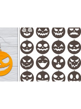 Σετ των 3 Intra απο ξύλο plywood 3mm-4mm πάχος 20 Σχεδίαση αποκριάτικα σκουλαρίκια με λέιζερ Δίασταση 3x3 cm INTRAFABR-103766610