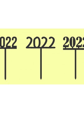 Σετ των 2 Intra απο ξύλο plywood 3mm-4mm πάχος Cake Topper Cut  Δίασταση 15x15 cm INTRAFABR-16396791