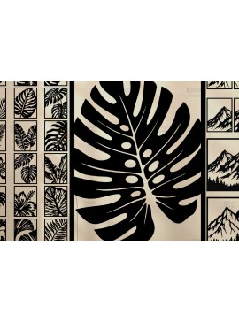 Σετ των 2 Intra απο ξύλο plywood 3mm-4mm πάχος 28 Wall Art | Διακόσμηση σπιτιού με Δίασταση 40x40 cm INTRAFABR-120843742