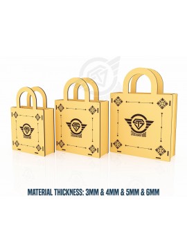 Σετ των 3 Intra απο ξύλο plywood 3mm-4mm πάχος 3 κοπής με λέιζερ διαφορετικού μεγέθους Δίασταση 9x1 cm INTRAFABR-119430856