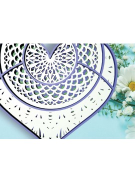 Intra απο ξύλο plywood 3mm-4mm πάχος 3 Καρδιές Δίασταση 30x20 cm INTRAFABR-23289012