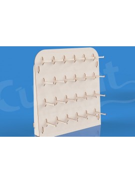 Σετ των 3 Intra απο ξύλο plywood 3mm-4mm πάχος 3 βάσεις για μπρελόκ με κουτί αποθήκευσης Δίασταση 6x6 cm INTRAFABR-123695264