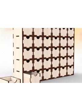Σετ των 2 Intra απο ξύλο plywood 3mm-4mm πάχος 30 Drawer Organizer για επιτραπέζιους υπολογιστές Δίασταση 30x20 cm INTRAFABR-111162969